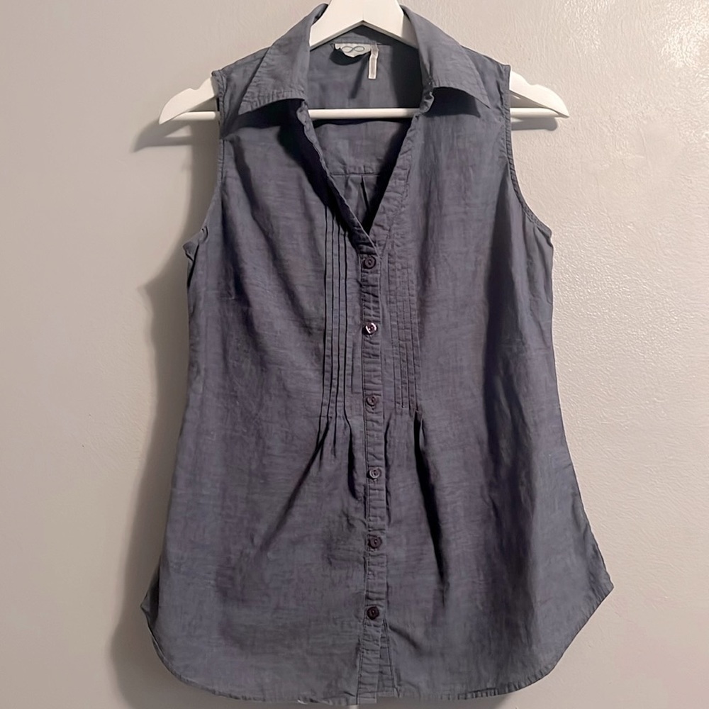 Sleeves blue blouse Size M